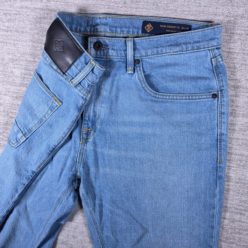 Roark Jeans Mens 34/34 Blue Straight Fit HWY 128 Denim RD210